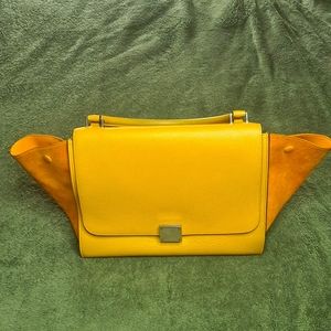 Authentic Celine trapeze mustard yellow.